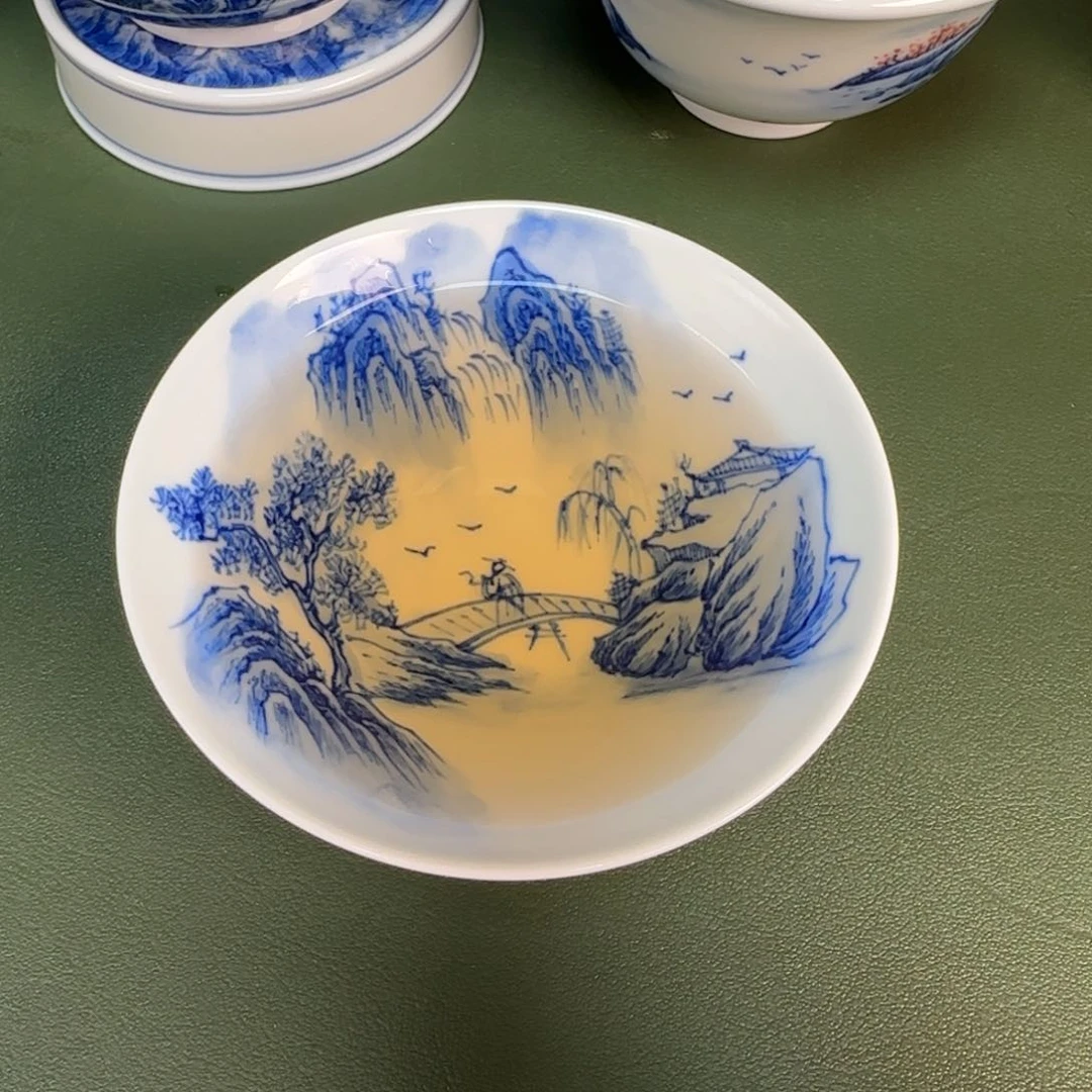 景德镇纯手绘会茶具圆圆307