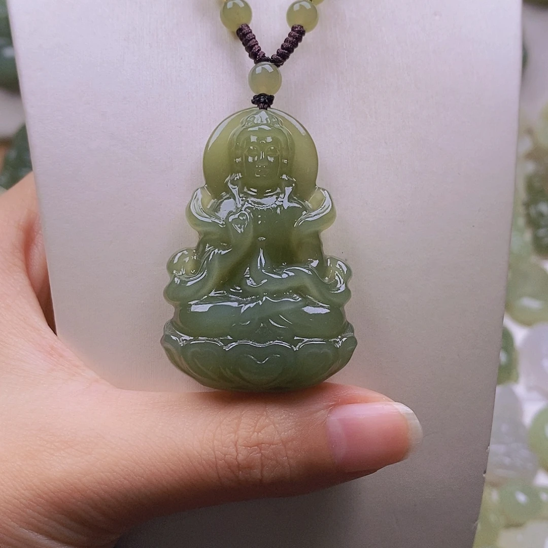 花***心颈饰未镶嵌和田玉