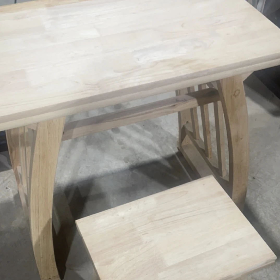 国学桌简约桌椅白胚不包邮实木家具书桌客厅家用椅子桌子原木色