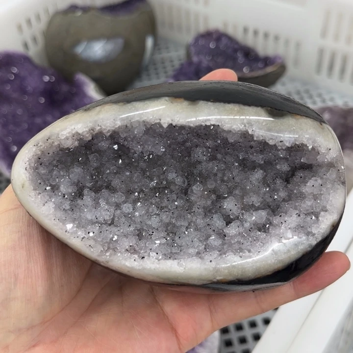 未镶嵌发饰水晶彩晶蛋