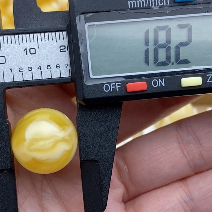 未镶嵌蜜蜡裸石金瓷白妖花