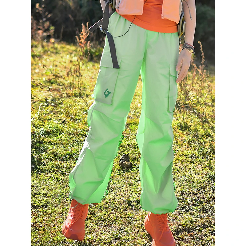 北京森林户外【夏花】原创多巴胺工装风防泼水速干耐磨登山裤女式