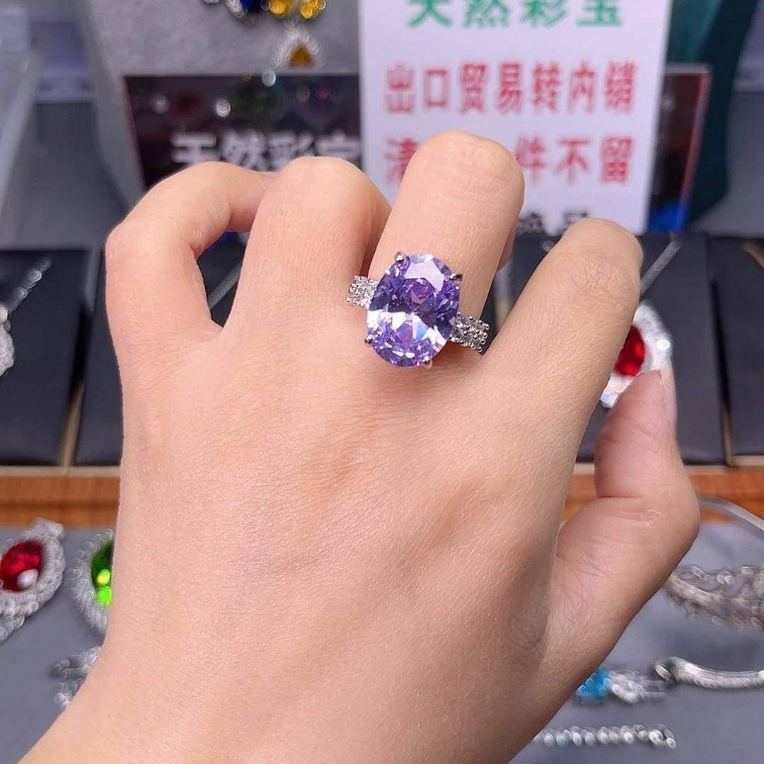 蓝宝石手链银S925镶嵌回