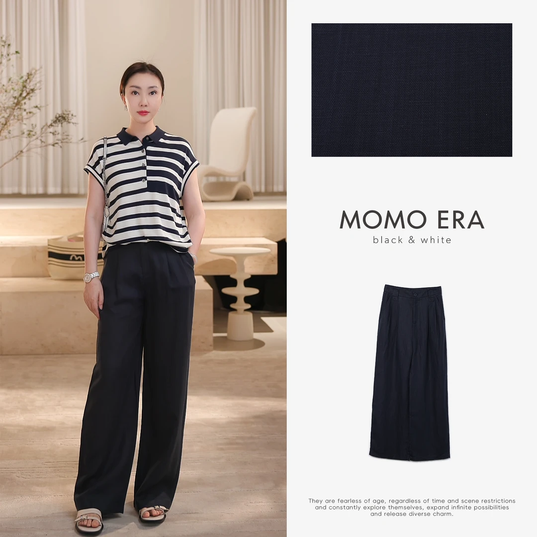 17706 KZ 莱赛尔亚麻休闲阔腿裤