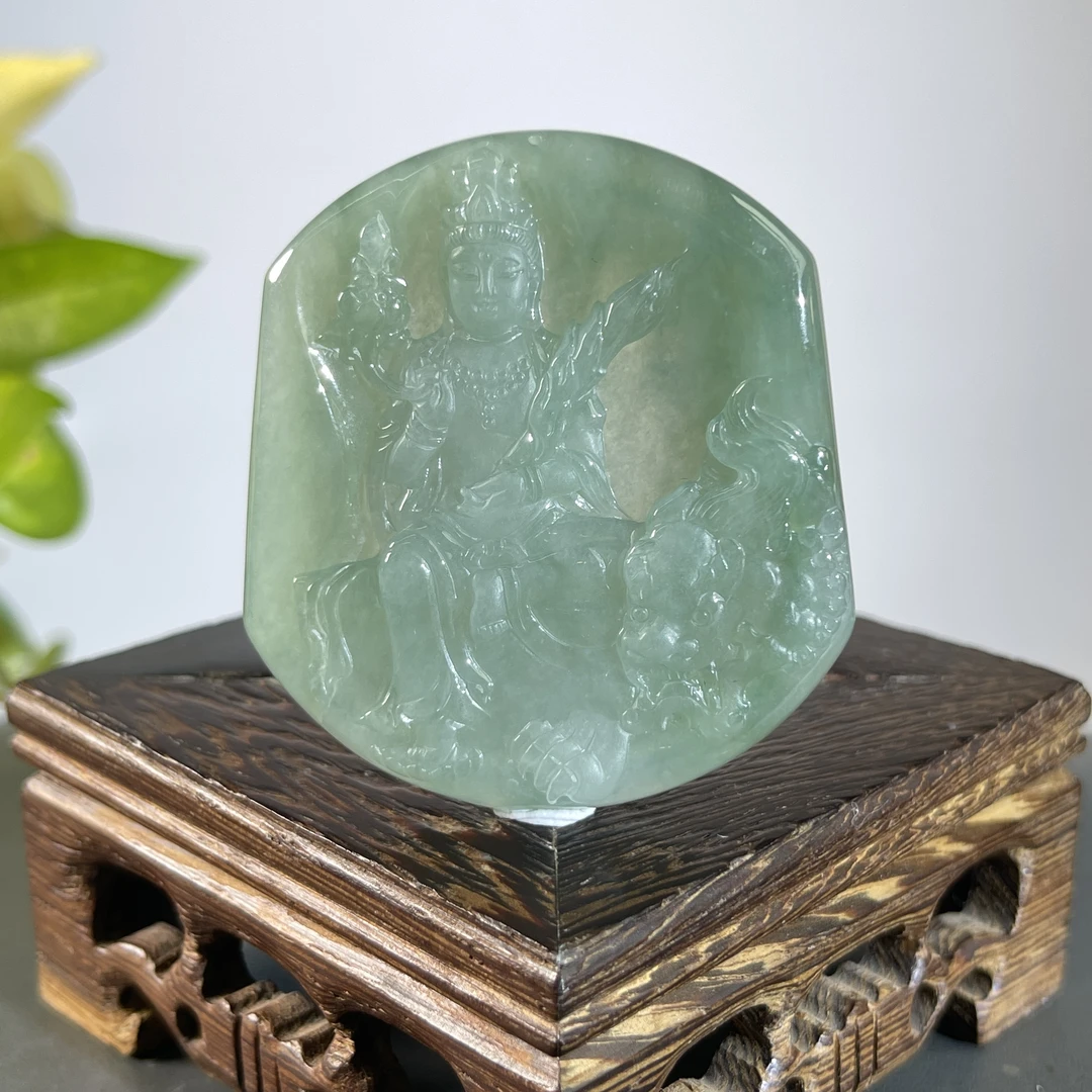 JYA20-127  天然缅甸A货翡翠  文殊