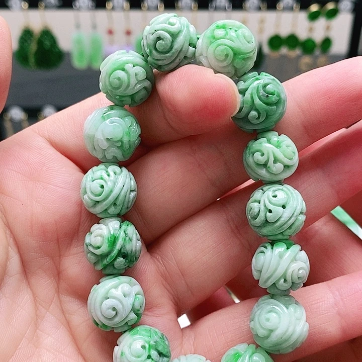 翡翠未镶嵌耳饰挂件