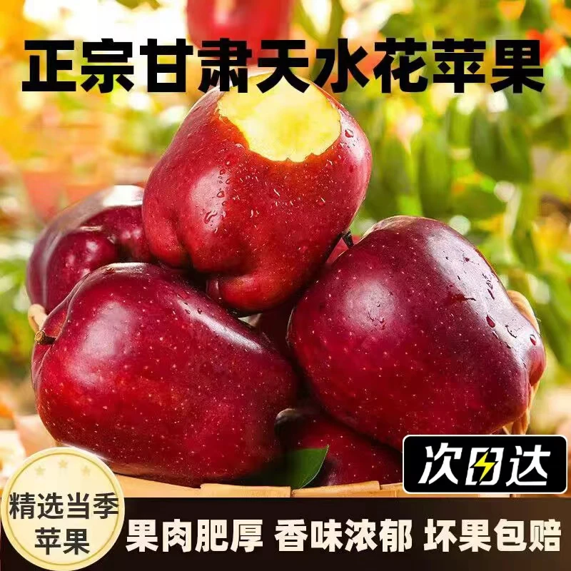 【次日送达】正宗甘肃天水花牛苹果脆粉两吃 当季新果 新鲜采摘.甘肃省