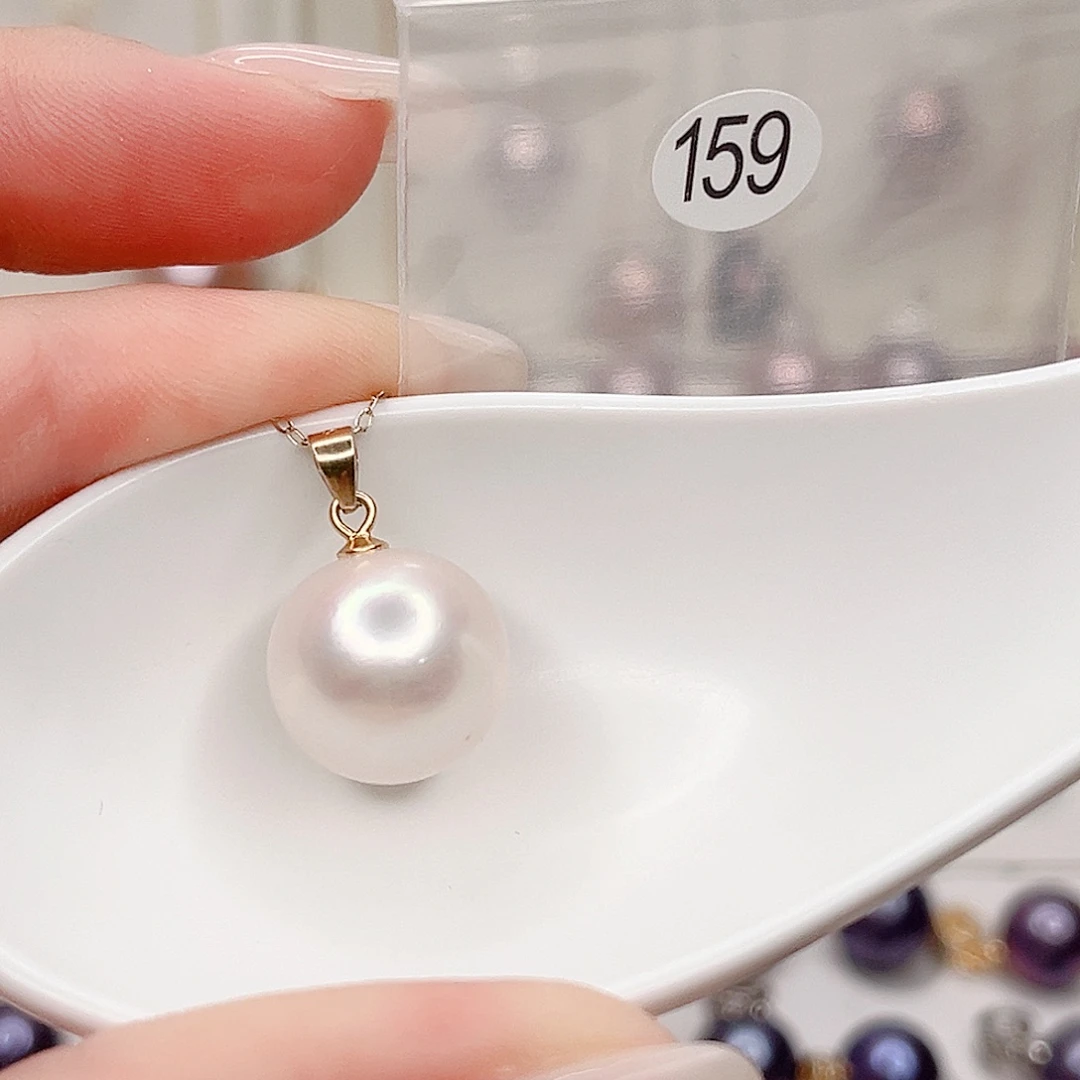 吊坠(不含链)银S925镶嵌淡水珍珠