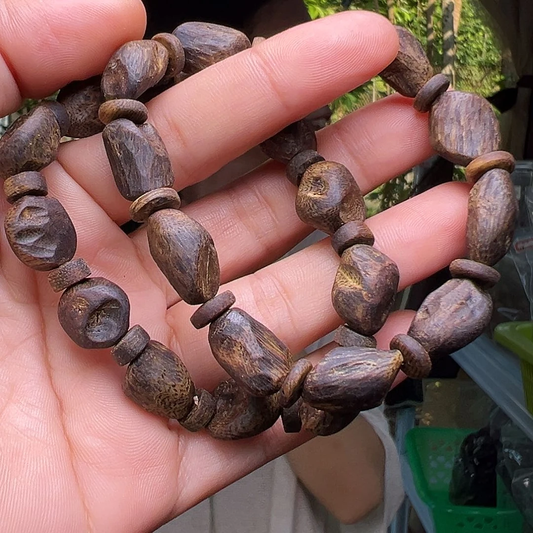 沉香手串海南高山虎斑紫奇天然沉水树丁多样性发其一1.0