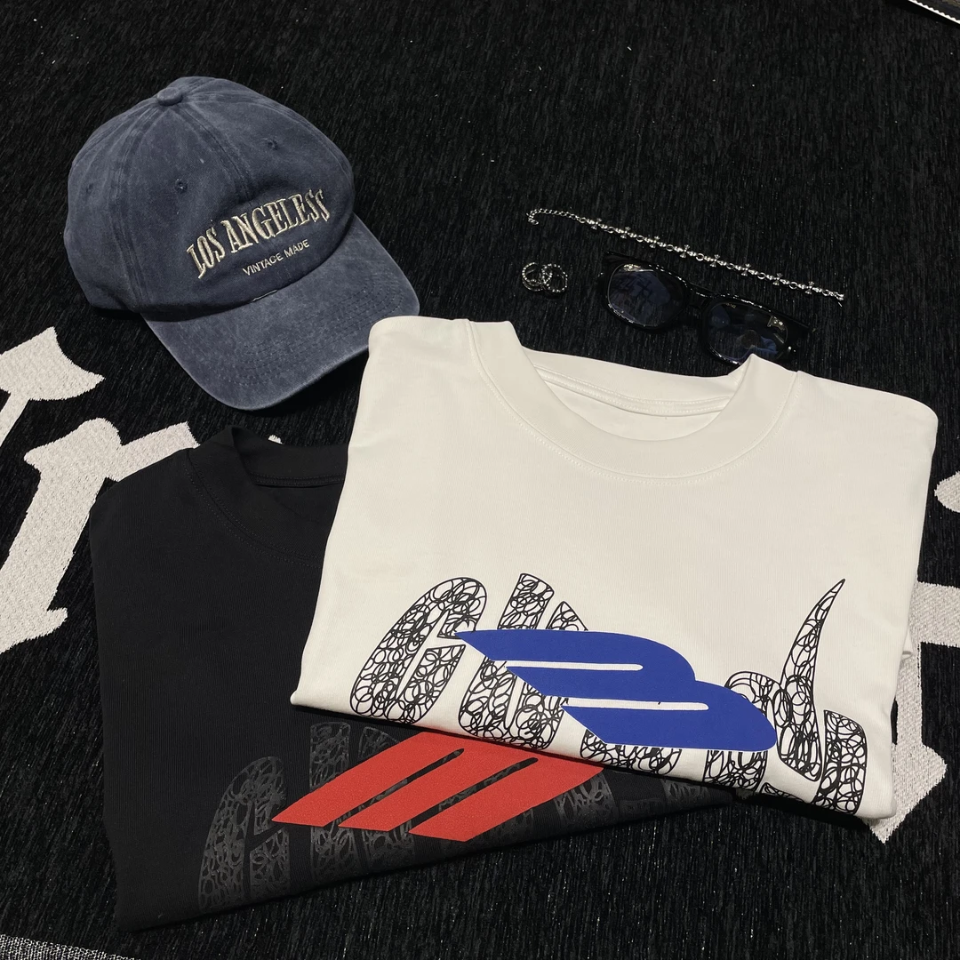 25春夏季新款潮流休闲T恤【508】 B家字母印花