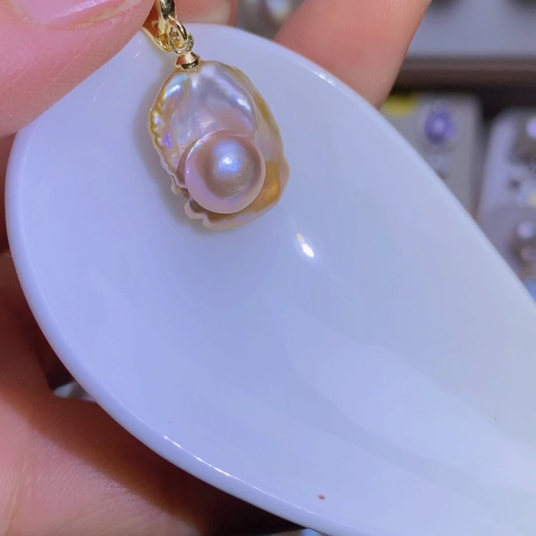 淡水珍珠淡水珍珠银S925镶嵌