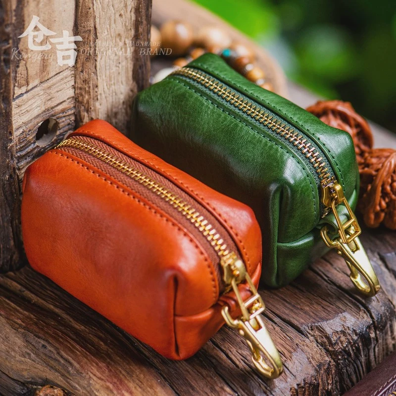 必买福利文玩包仓吉手工核桃手串收纳包牛皮印章卡包化妆包钥匙包