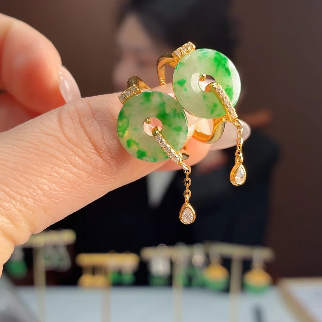 翡翠银S925镶嵌戒指多样性发1个