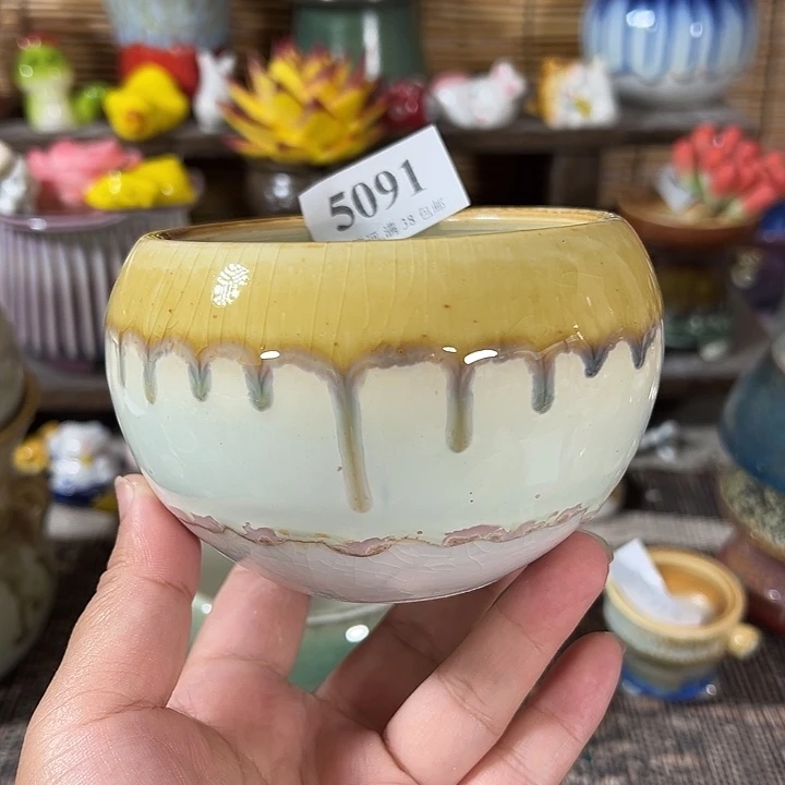 口8.5 手工花盆满30包邮