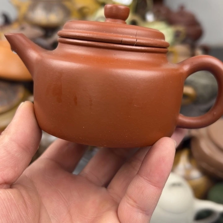 紫砂茶壶紫砂壶盖子开裂