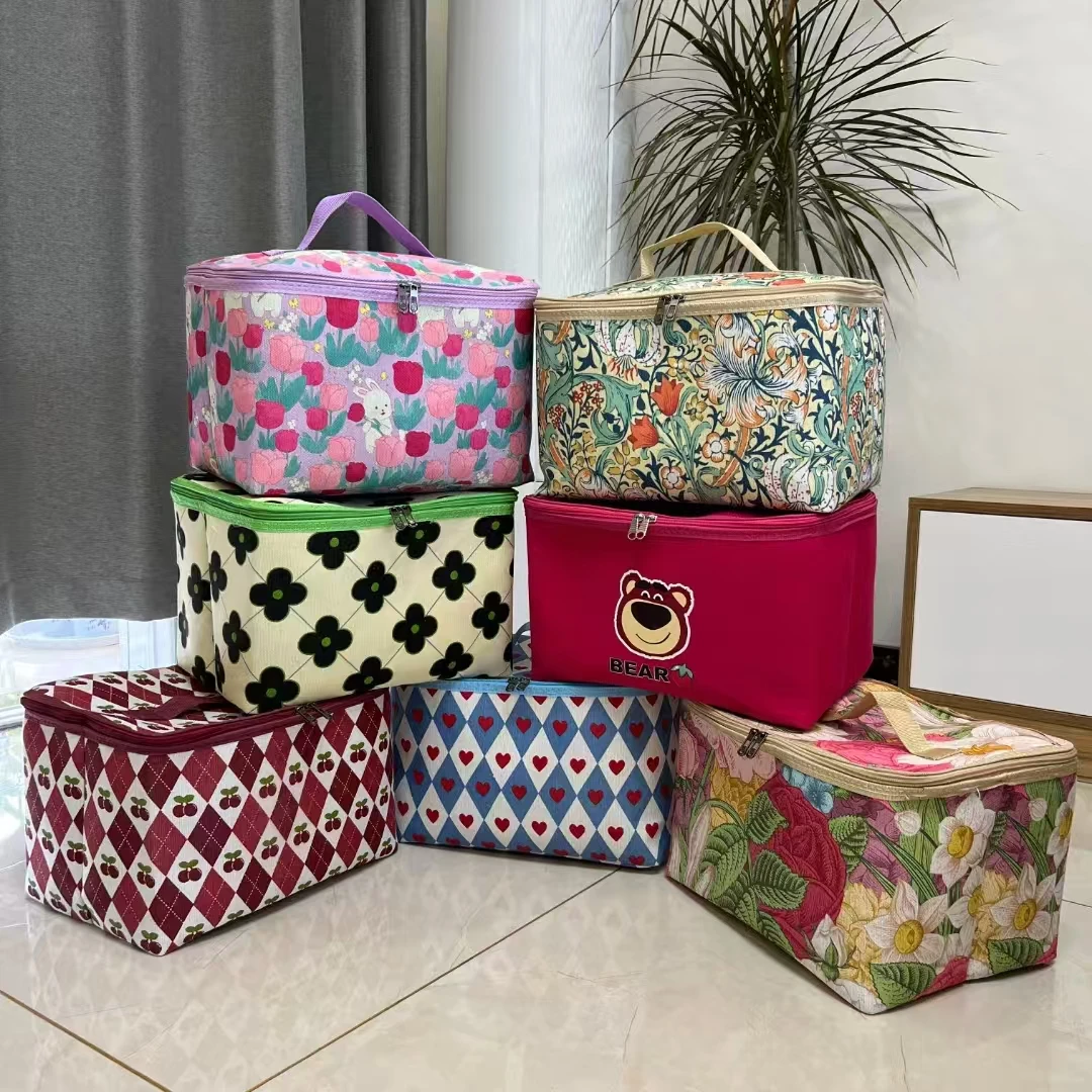 可折叠25L收纳袋大容量袜子欧若假日风山系国风美式袋子收纳包