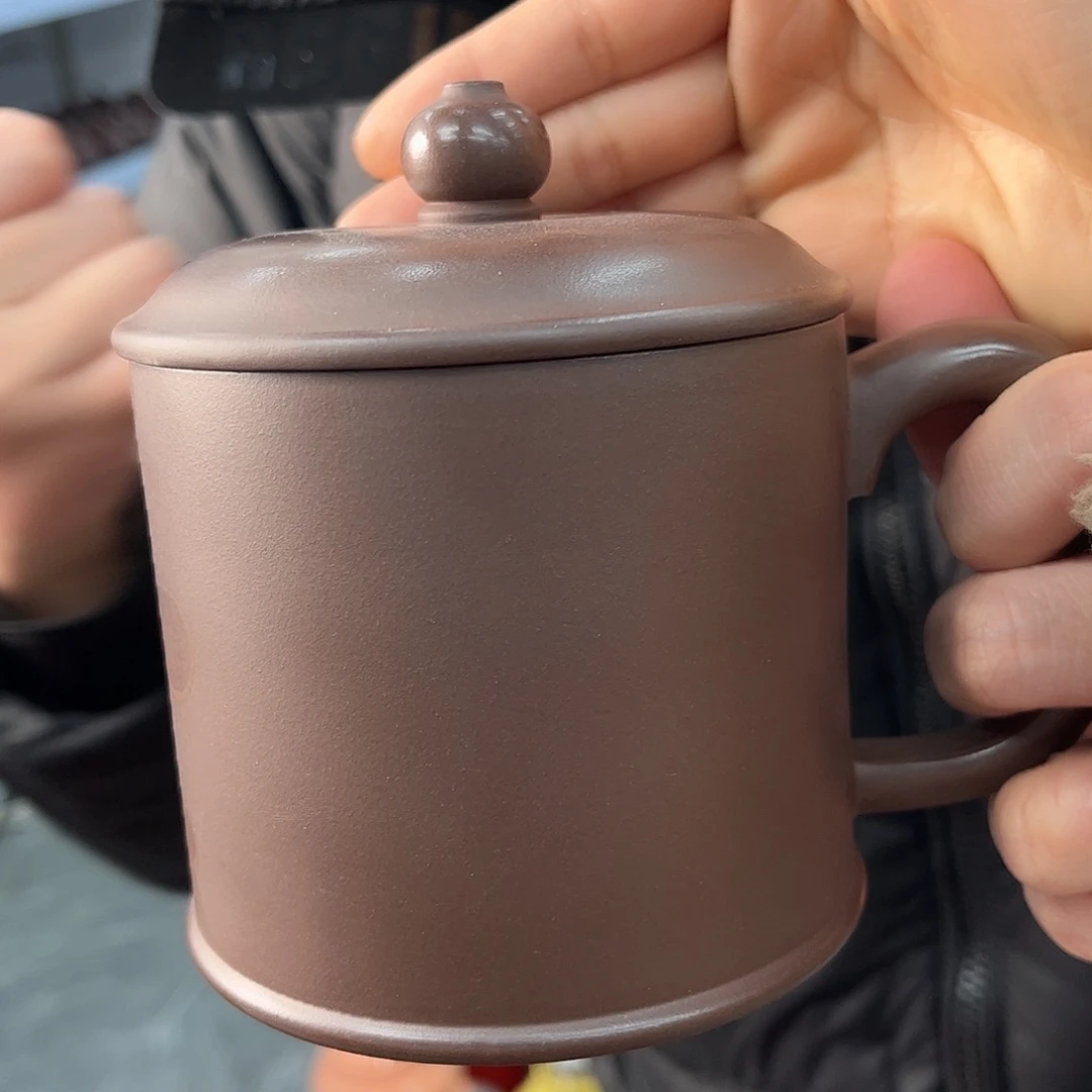 紫砂茶杯原矿紫砂底槽清老板背