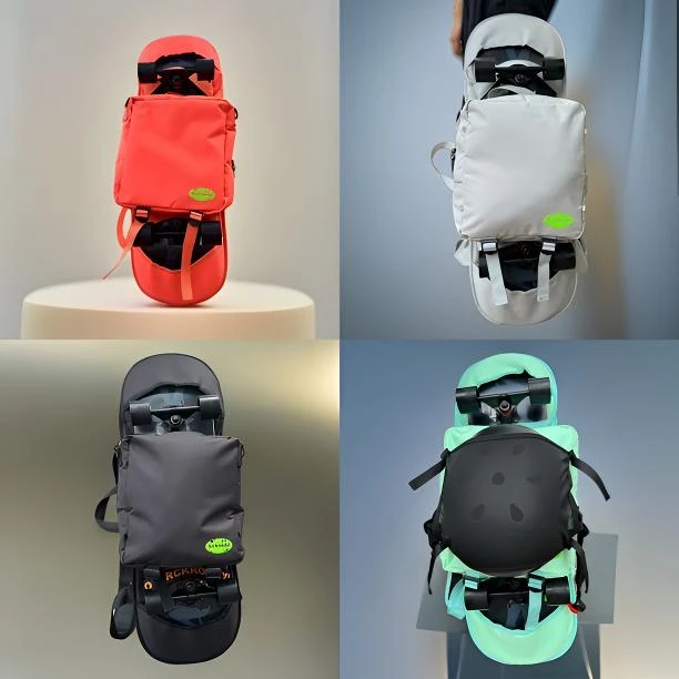 陆地冲浪板滑板包放护具头盔收纳包双翘板双肩背包路冲板陆冲板包