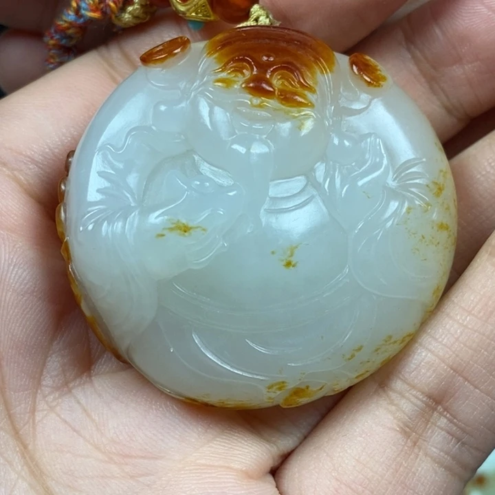 未镶嵌和田玉挂件火*