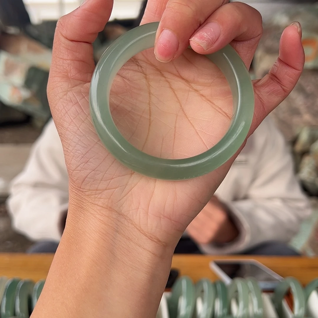 绿东陵冰晴水手镯