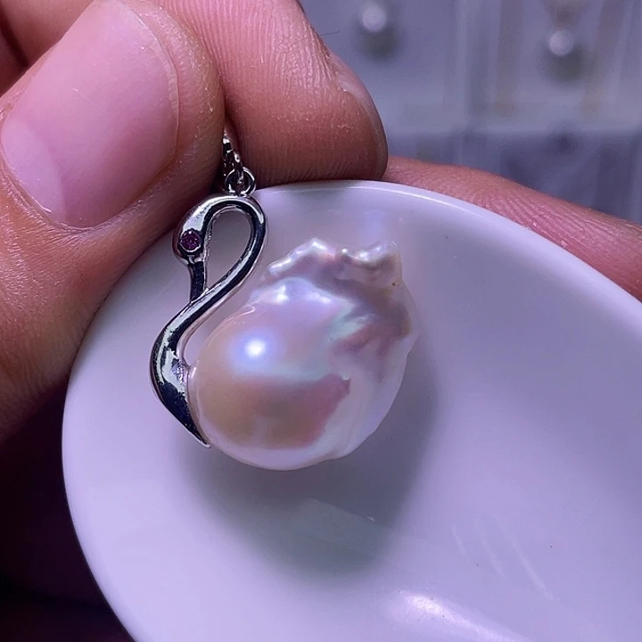淡水珍珠颈饰合金14
