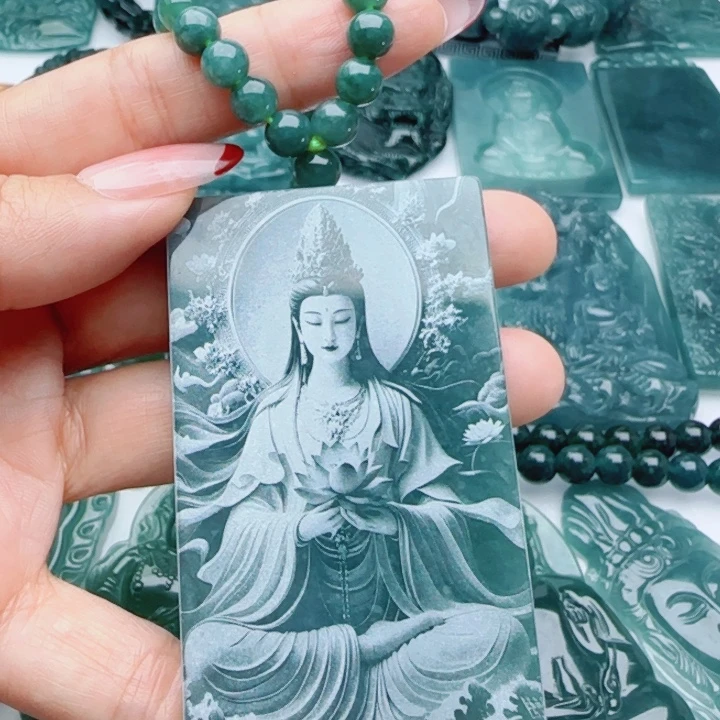 顶***行翡翠未镶嵌颈饰多样性发货天然A货翡翠