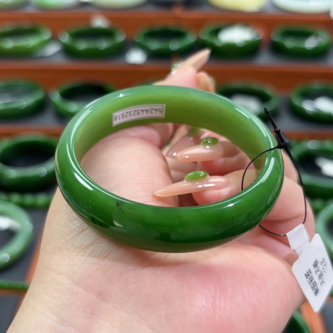 和田玉未镶嵌手镯53-54