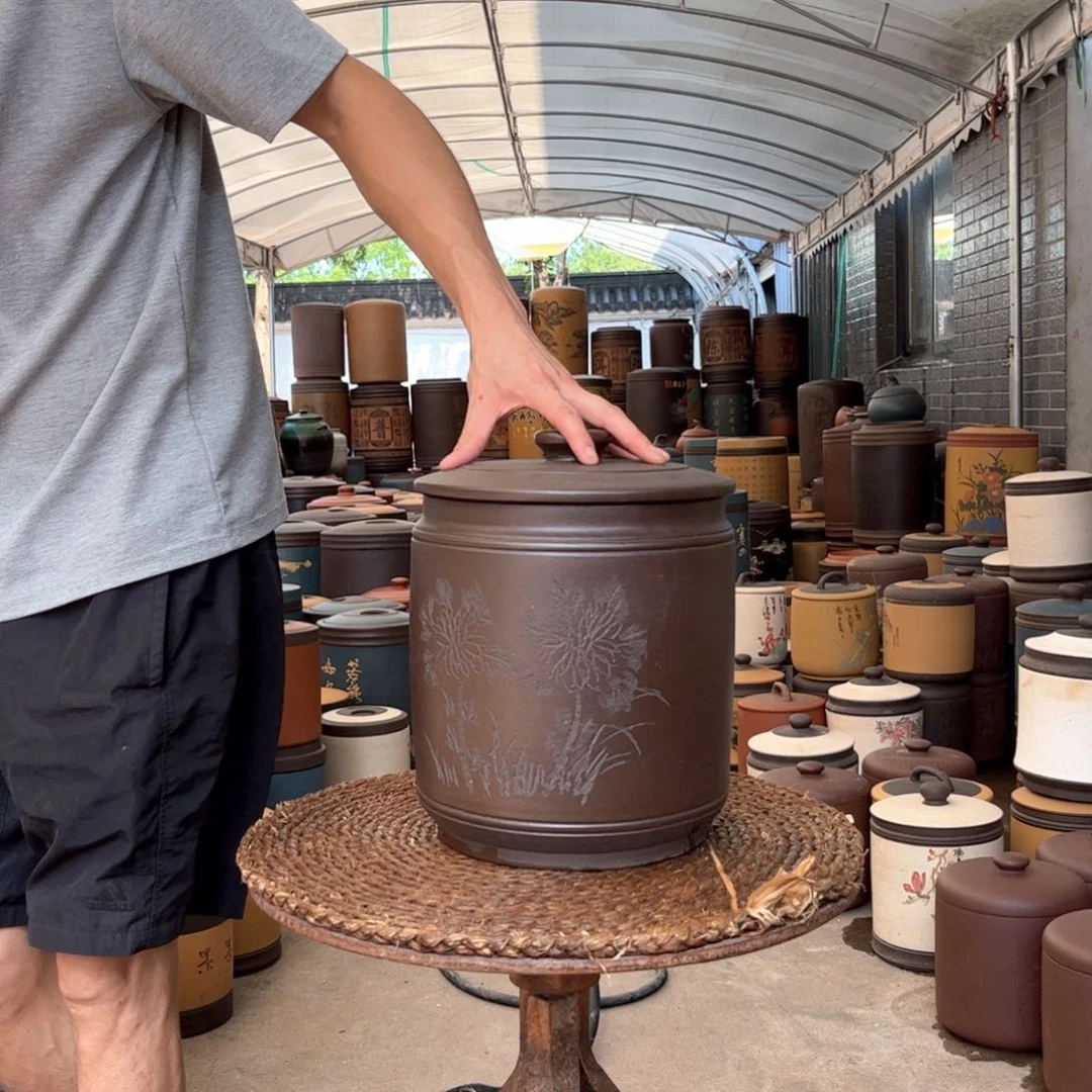 紫砂茶叶罐10 饼茶叶罐