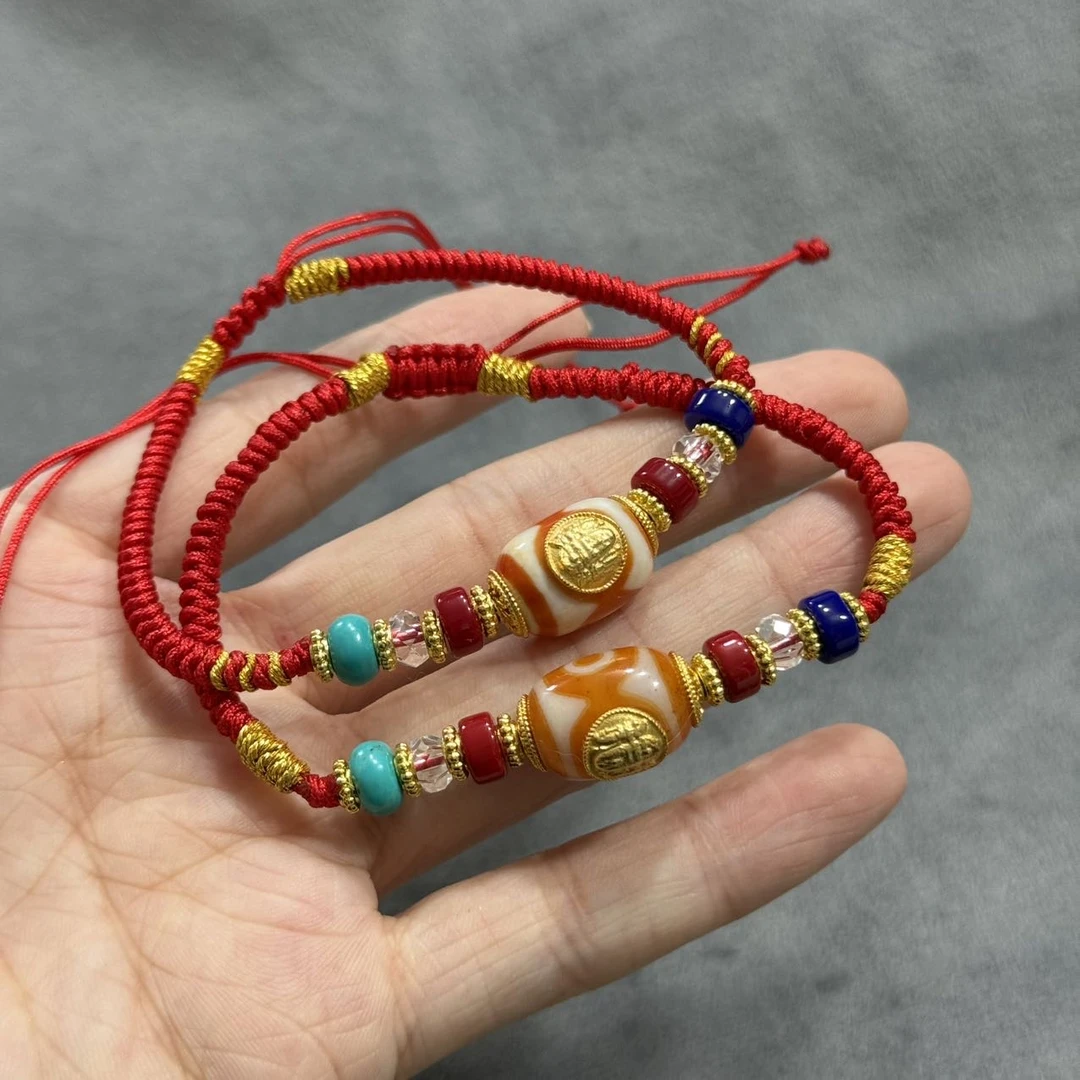 【曹美丽精选】H53642-玛瑙DIY手绳-多样性发其一-10x14mm