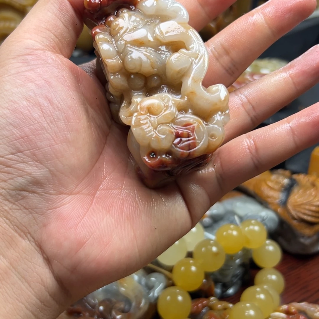 石英质玉（黄龙玉）未镶嵌黄龙玉