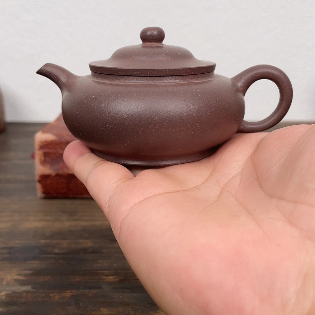 张***八紫泥茶壶紫泥笠帽壶