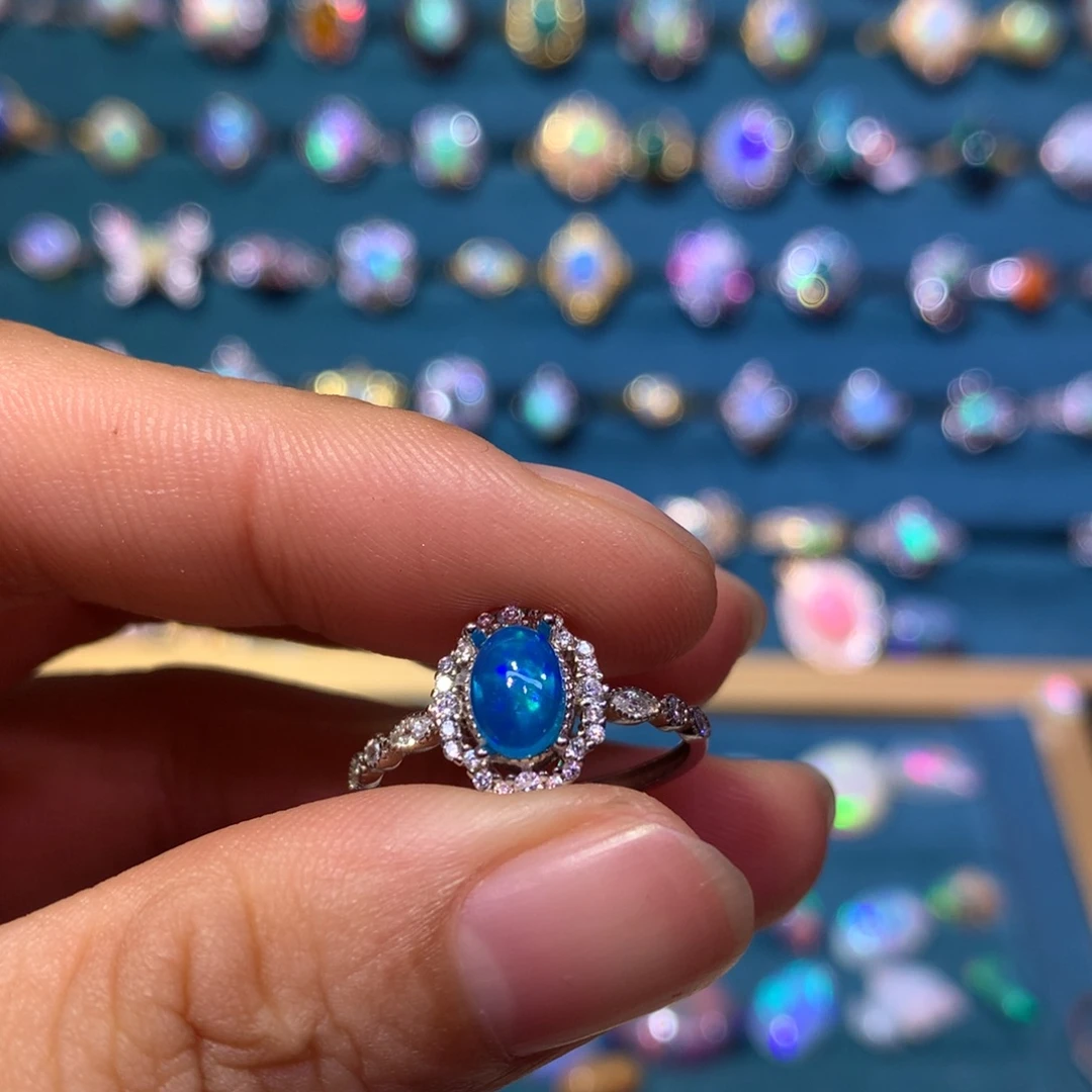 欧泊银S925镶嵌开播福利不退换