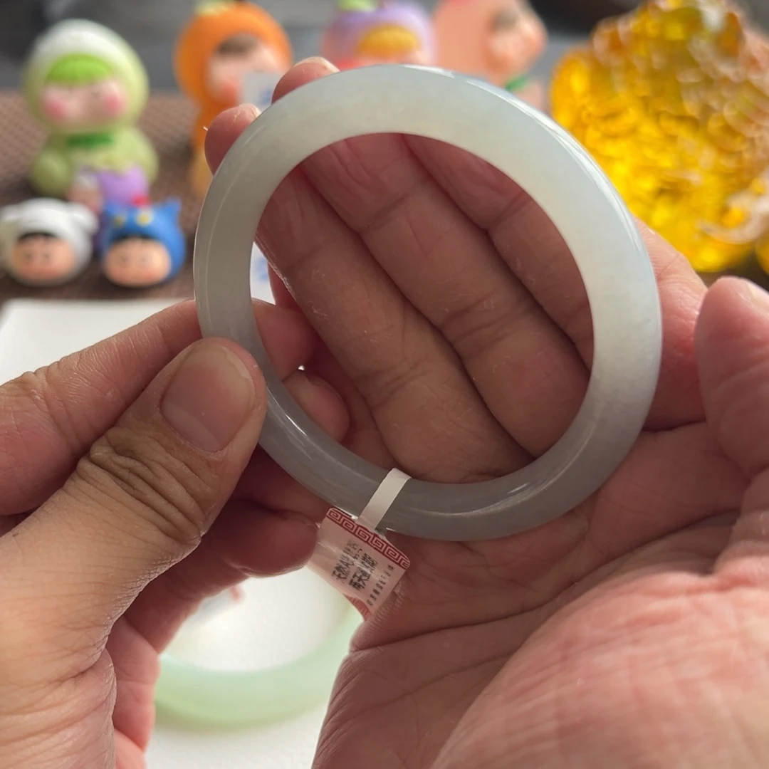 翡翠未镶嵌手镯3号 53.8