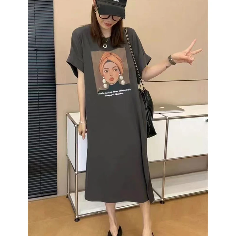 LMY 三千金家棉T连衣裙