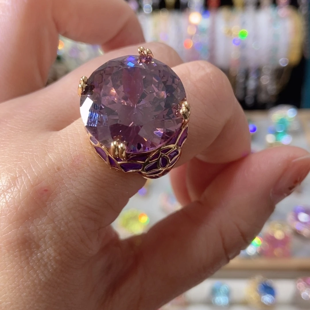 66锆石（处理）戒指