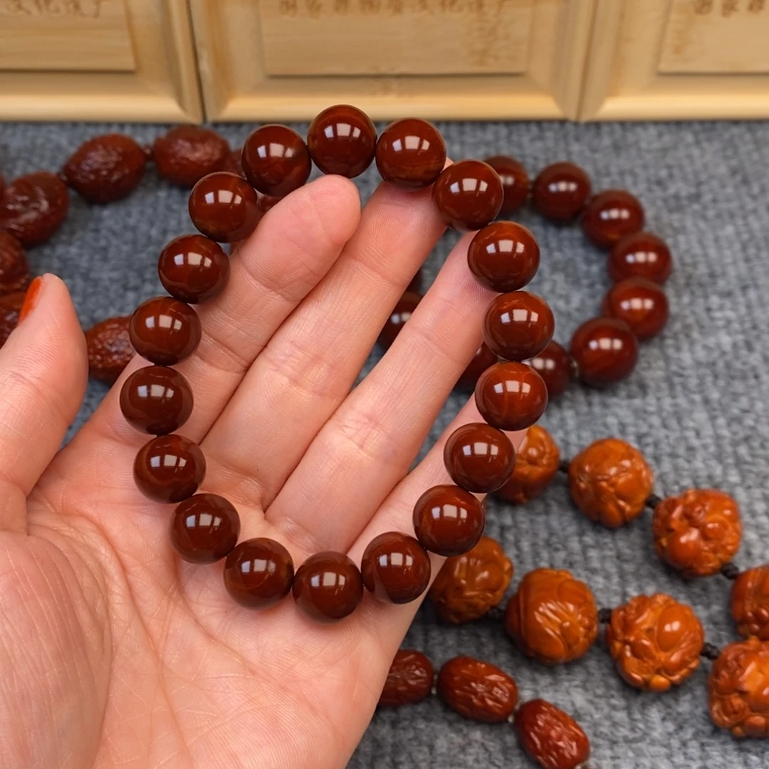 雅***楠橄榄核手串/手链12光柱