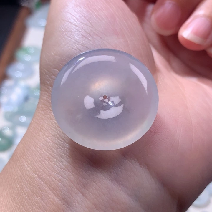 翡翠未镶嵌颈饰冰种平安扣