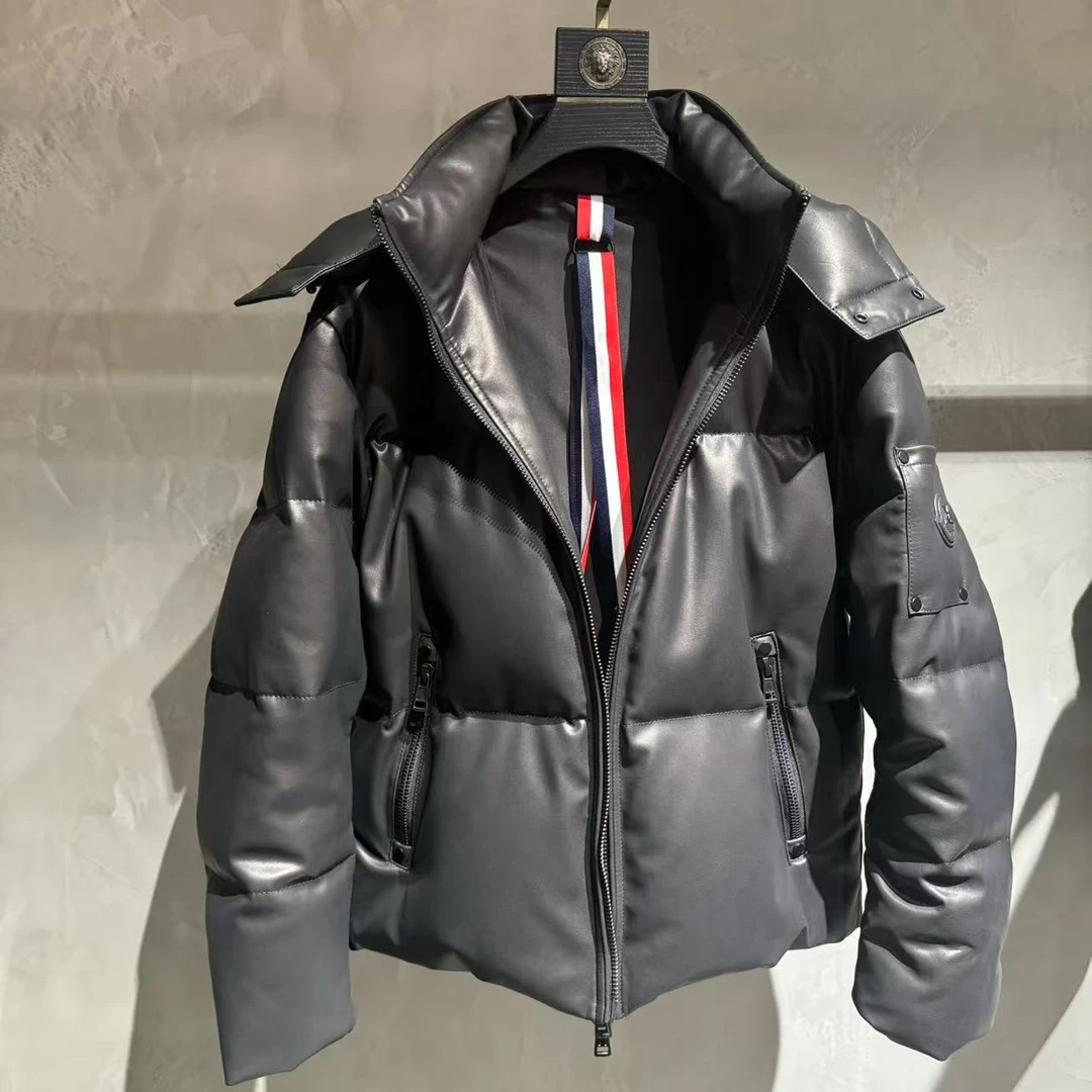 【ROMEO】真皮羊皮连帽面包服百搭秋冬保暖男女同款短款（24202）