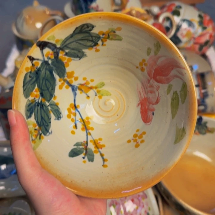 瓷片景德镇陶瓷手工手绘