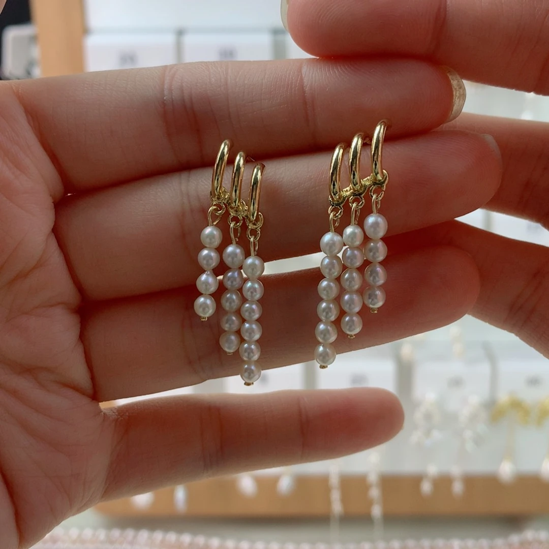 未镶嵌耳饰淡水珍珠