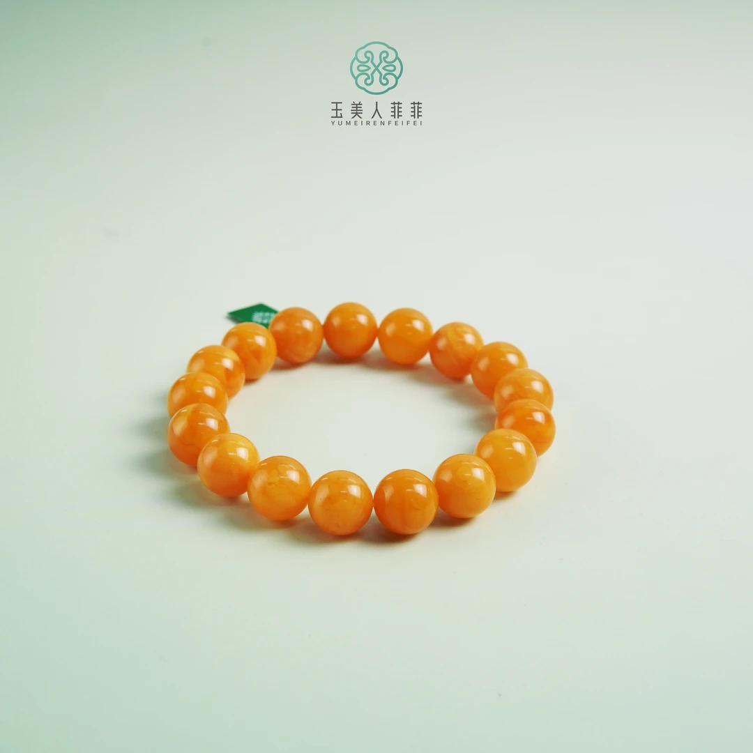 珠光宝气#蜜蜡手串圆珠约11+mm
