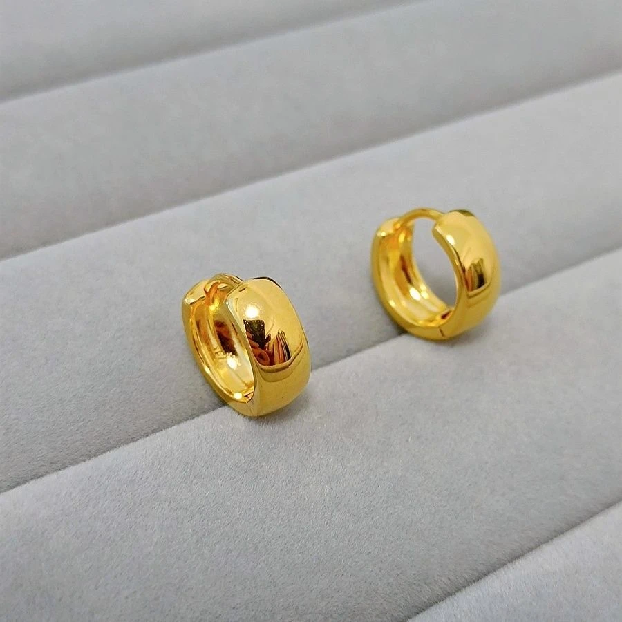 铜合金耳饰 铜合金耳环男女通带简约百搭高级感大气耳环