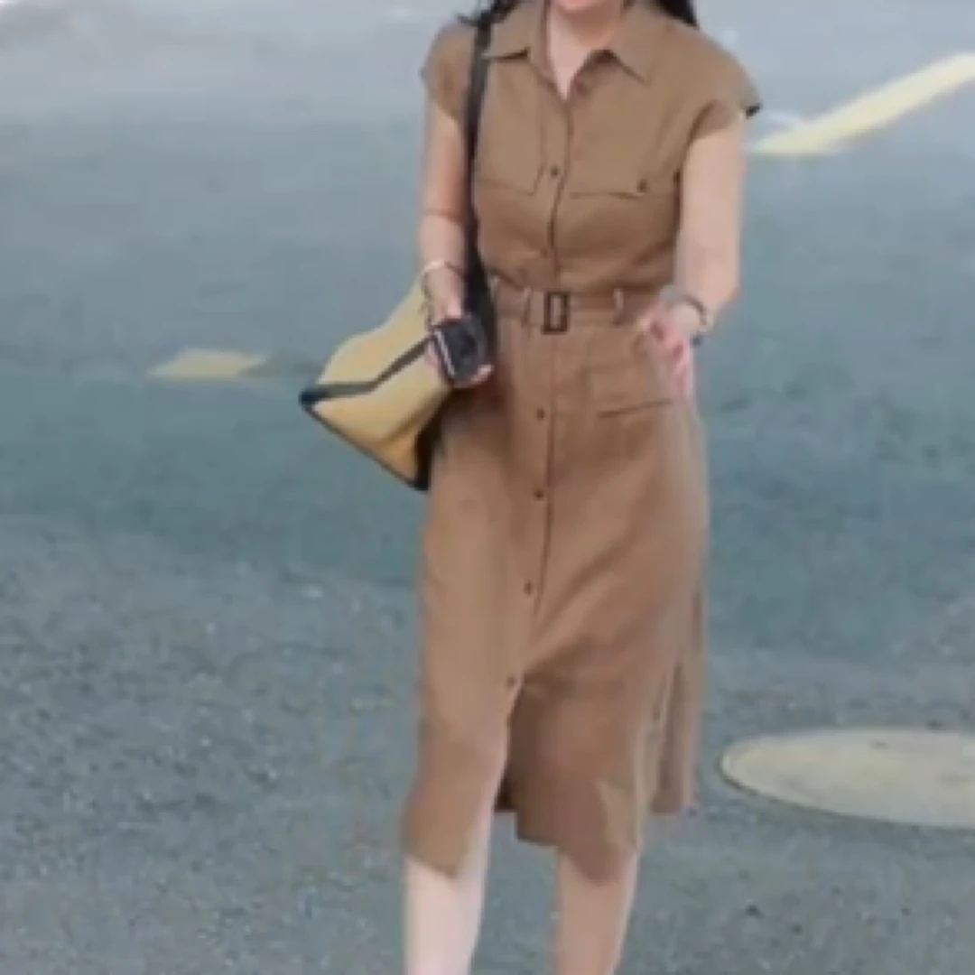 新款简约大气优雅气质显瘦女装b