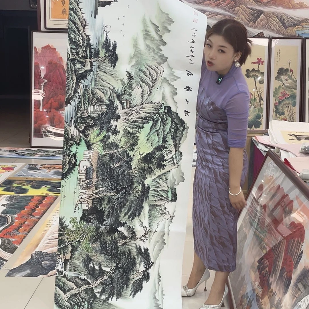 国画纯手绘国画山水