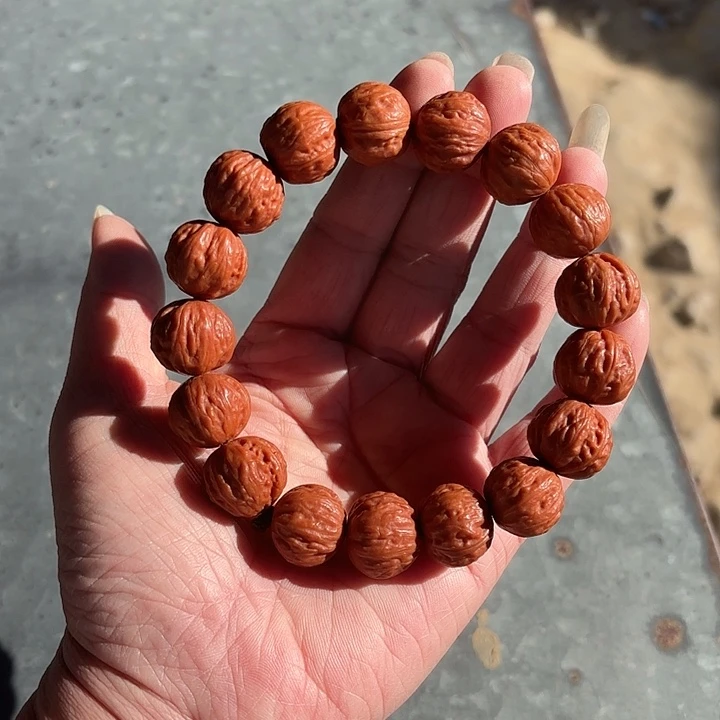 文玩核桃手串十****孩野生