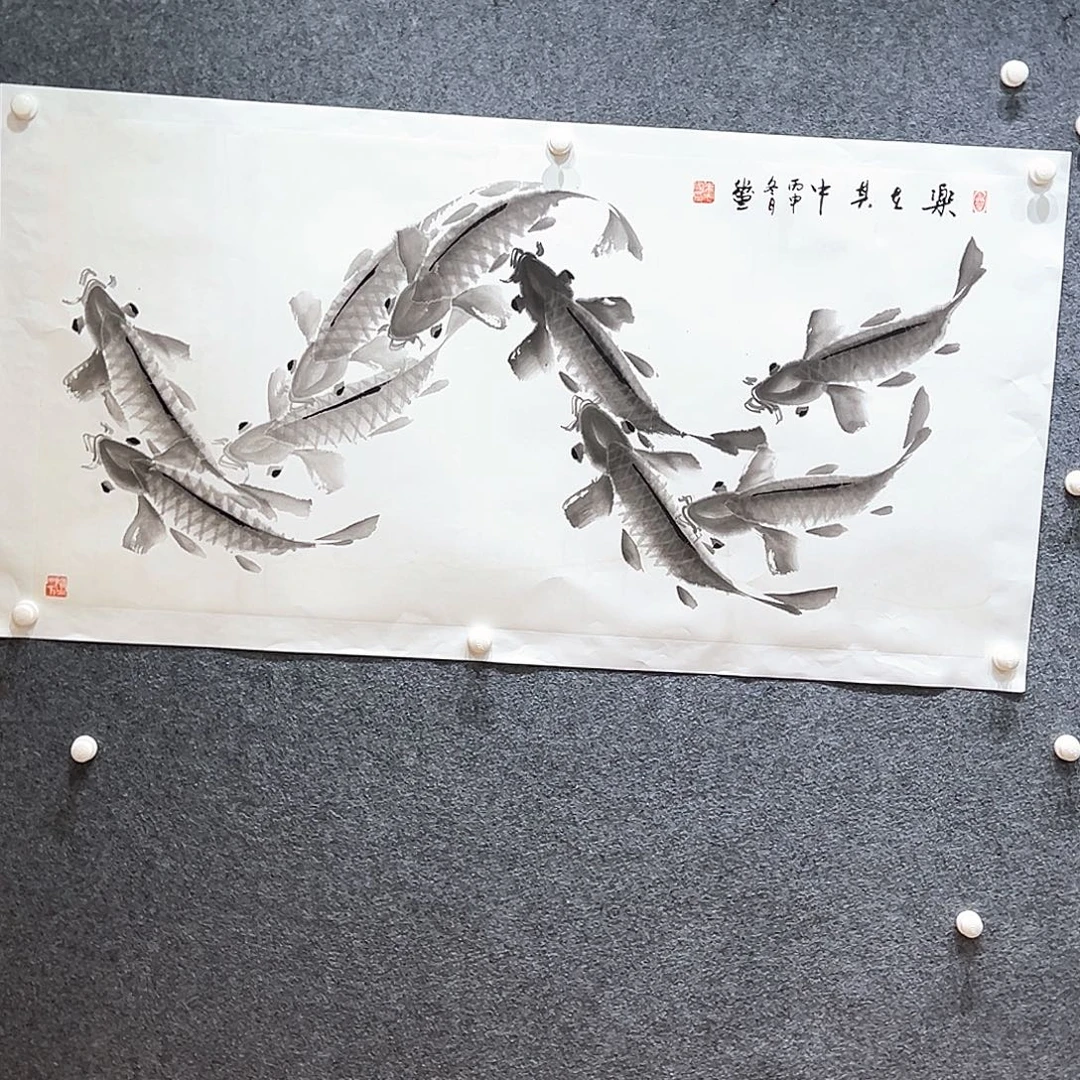 国画纯手绘系列画心