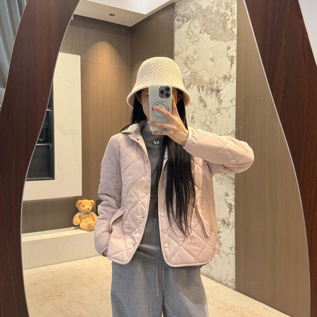 宿慕SUMU休闲高端连帽咩咩暖绒衣2025新款9-25舒适百搭短外套2526