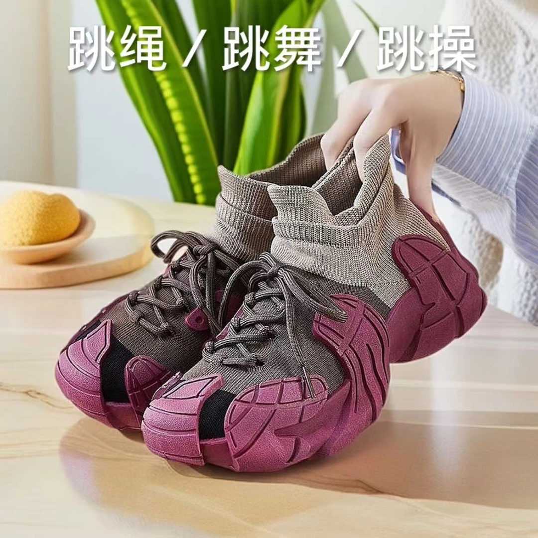 室内跑步机鞋防滑耐磨健身轻便软底耐磨瑜伽透气静音运动复古潮流