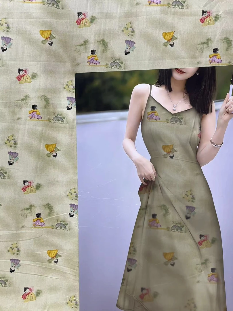 【名贵坊棉绸】重磅棉绸—唐代仕女图