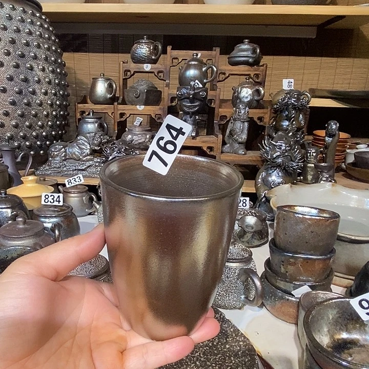 高温柴烧陶泥可乐杯